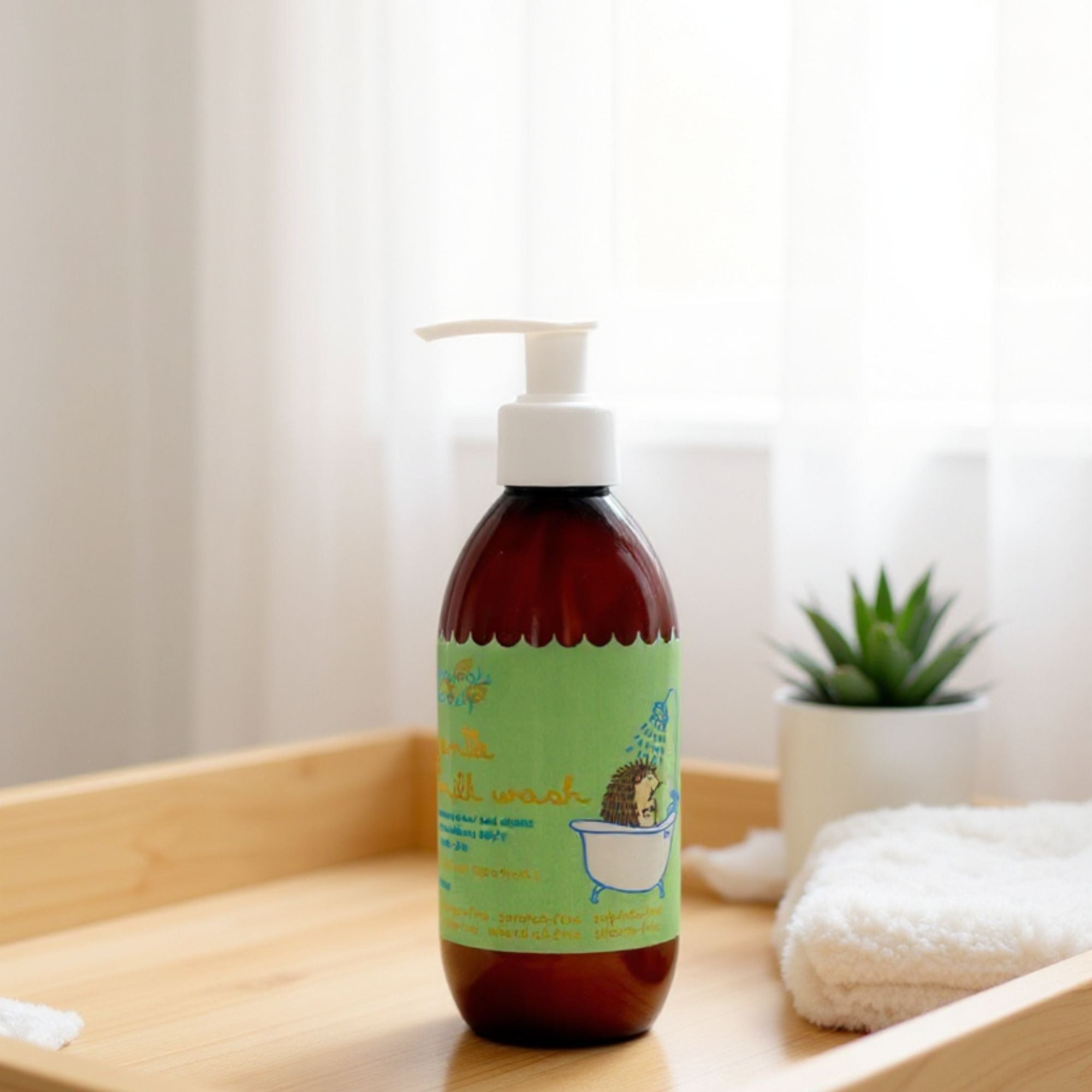 Soap-Free Baby Milk Wash with Jojoba & Chamomile for Sensitive Newborn Skin