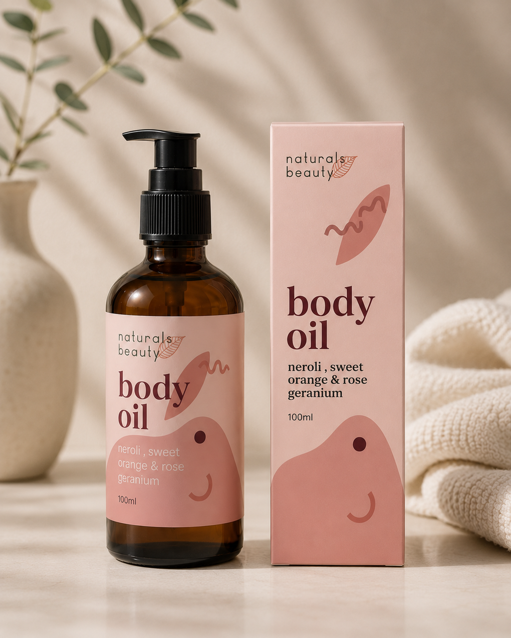 Nourishing Botanical Body Oil for Dry & Dehydrated Skin
