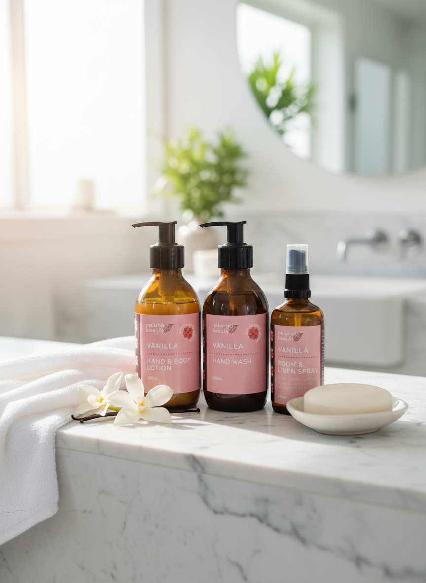 Gentle Moisturising Hand Wash with Natural Vanilla Oil for Dry Hands