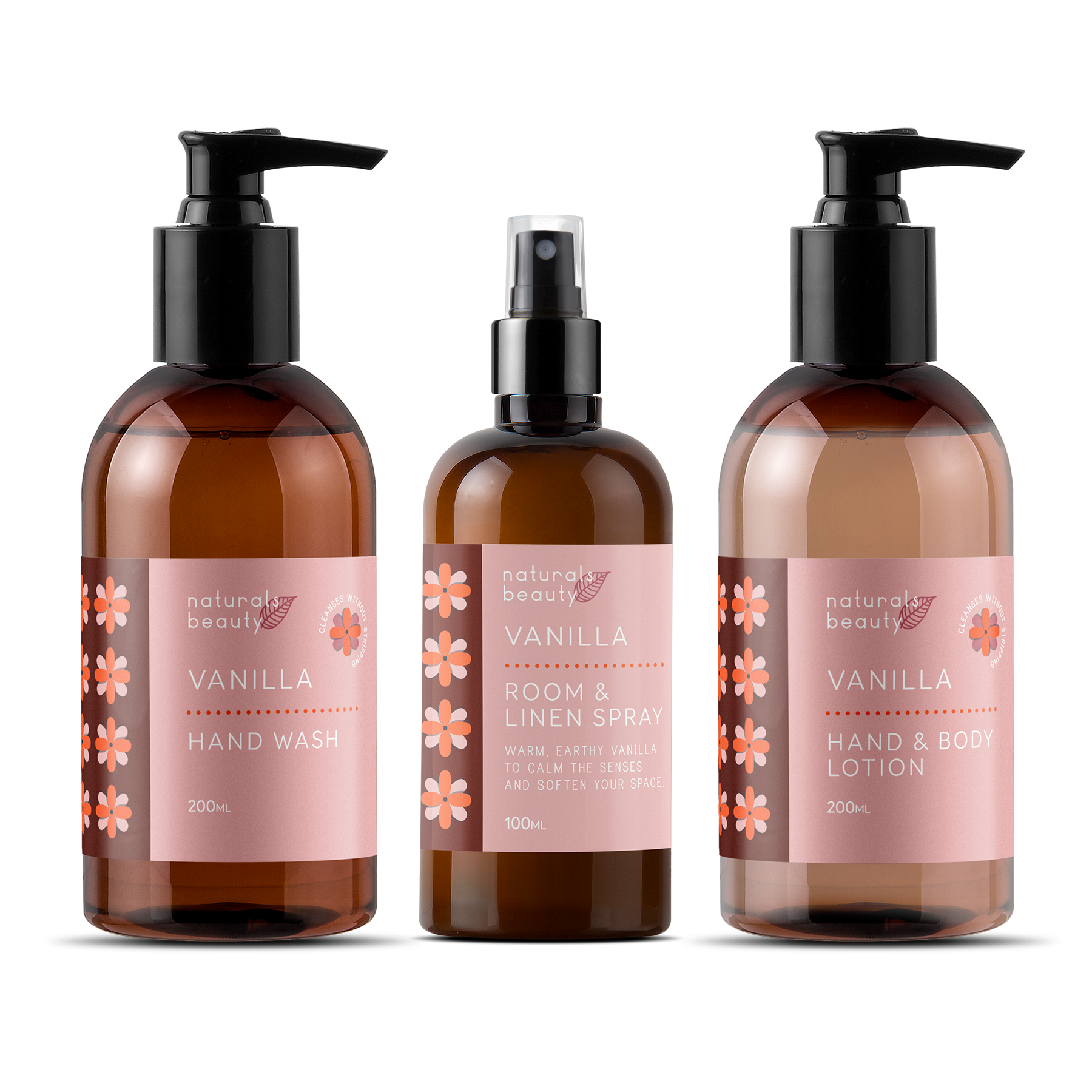 Gentle Moisturising Hand Wash with Natural Vanilla Oil for Dry Hands