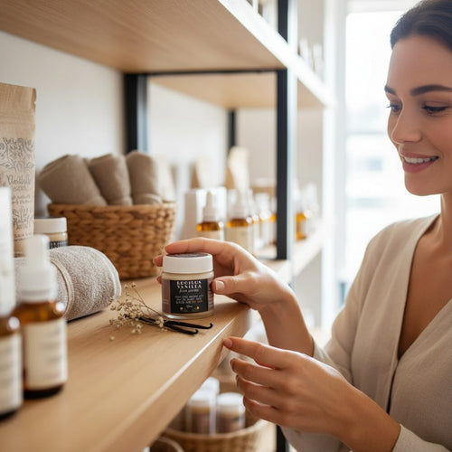 Naturals Beauty SA Antioxidant Rooibos Vanilla Face Crème in a glass jar with a white lid. Rich face cream for dry skin.