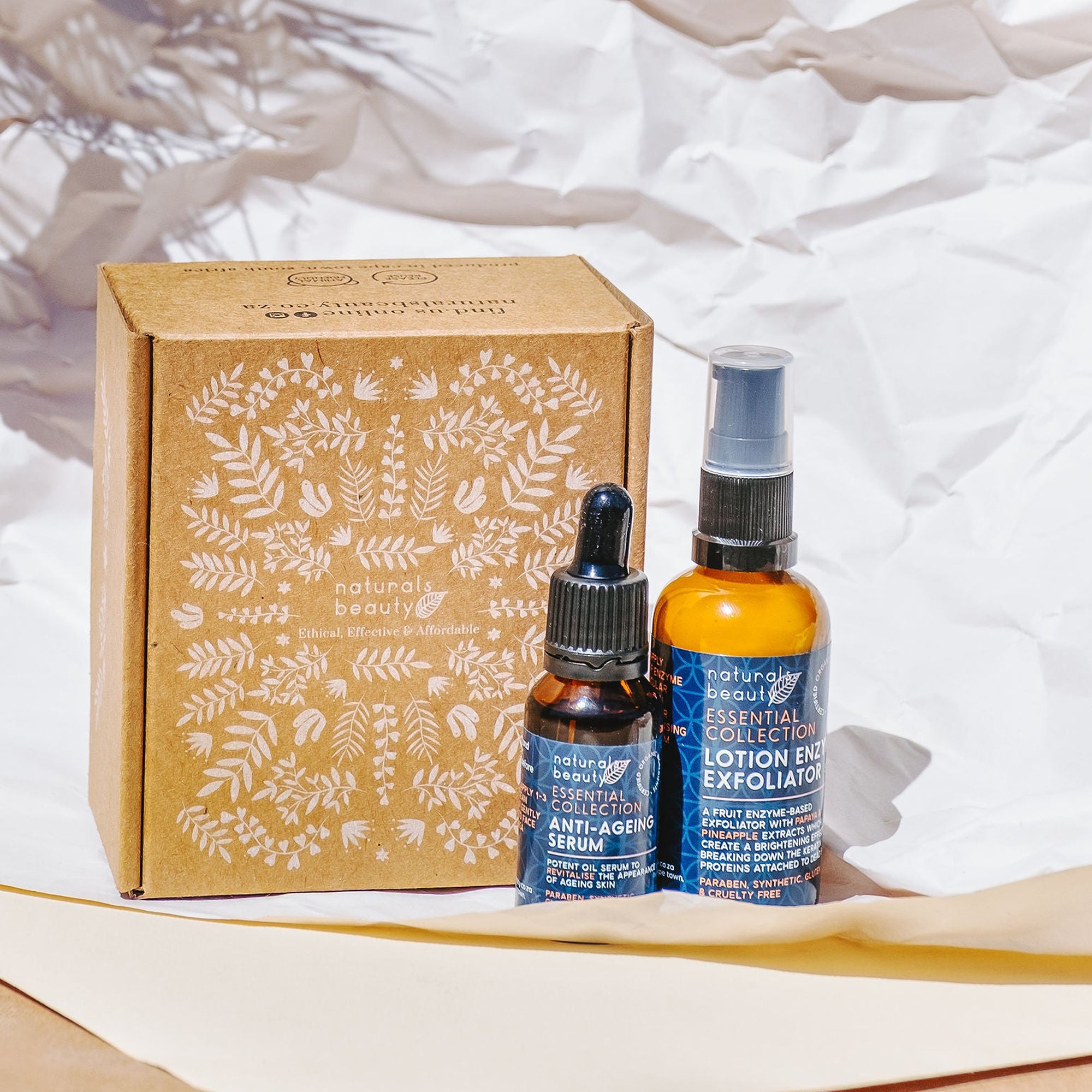 Anti Ageing Serum, a potent oil-based serum revitalizes skin, reduces appearance of ageing. Lotion Enzyme Exfoliator a lotion formulation contains Papain, a Proteolytic Enzyme found in Papaya Extract, Bromelain, a Proteolytic Enzyme found in Pineapple Extract.