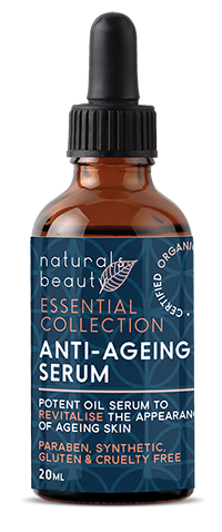 A potent oil-based serum to revitalise skin and reduce the appearance of ageing, this serum from Naturals Beauty Essential Collection is paraben, synthetic, gluten, and cruelty-free.