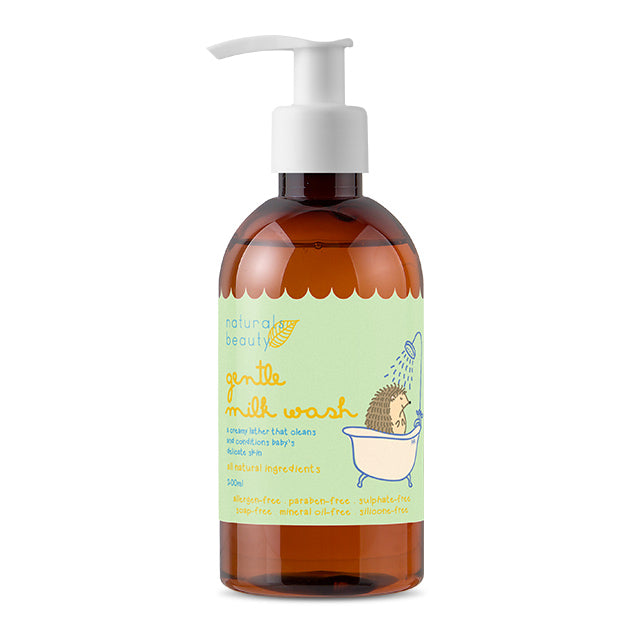 Naturals Beauty Baby Milk wash Allergen free certified organic ingredients