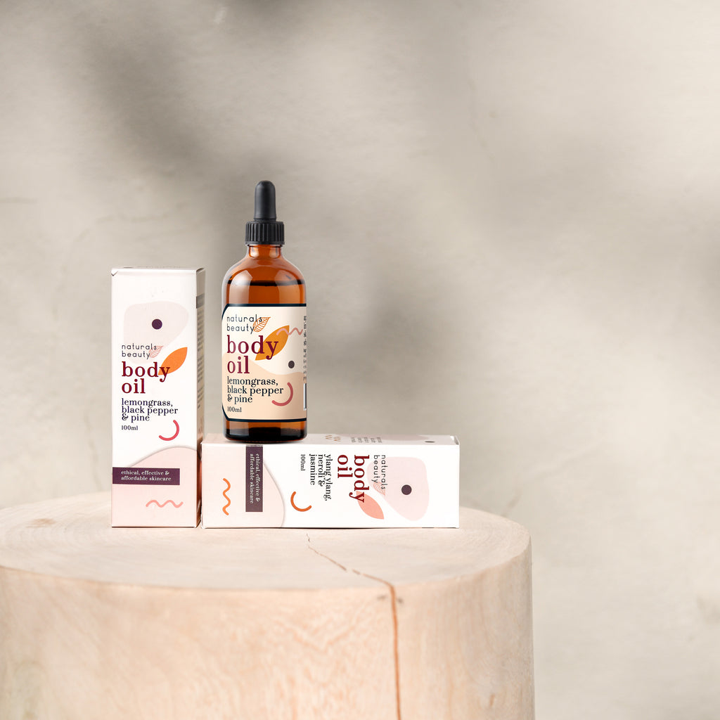 Naturals Beauty Body Oil with box