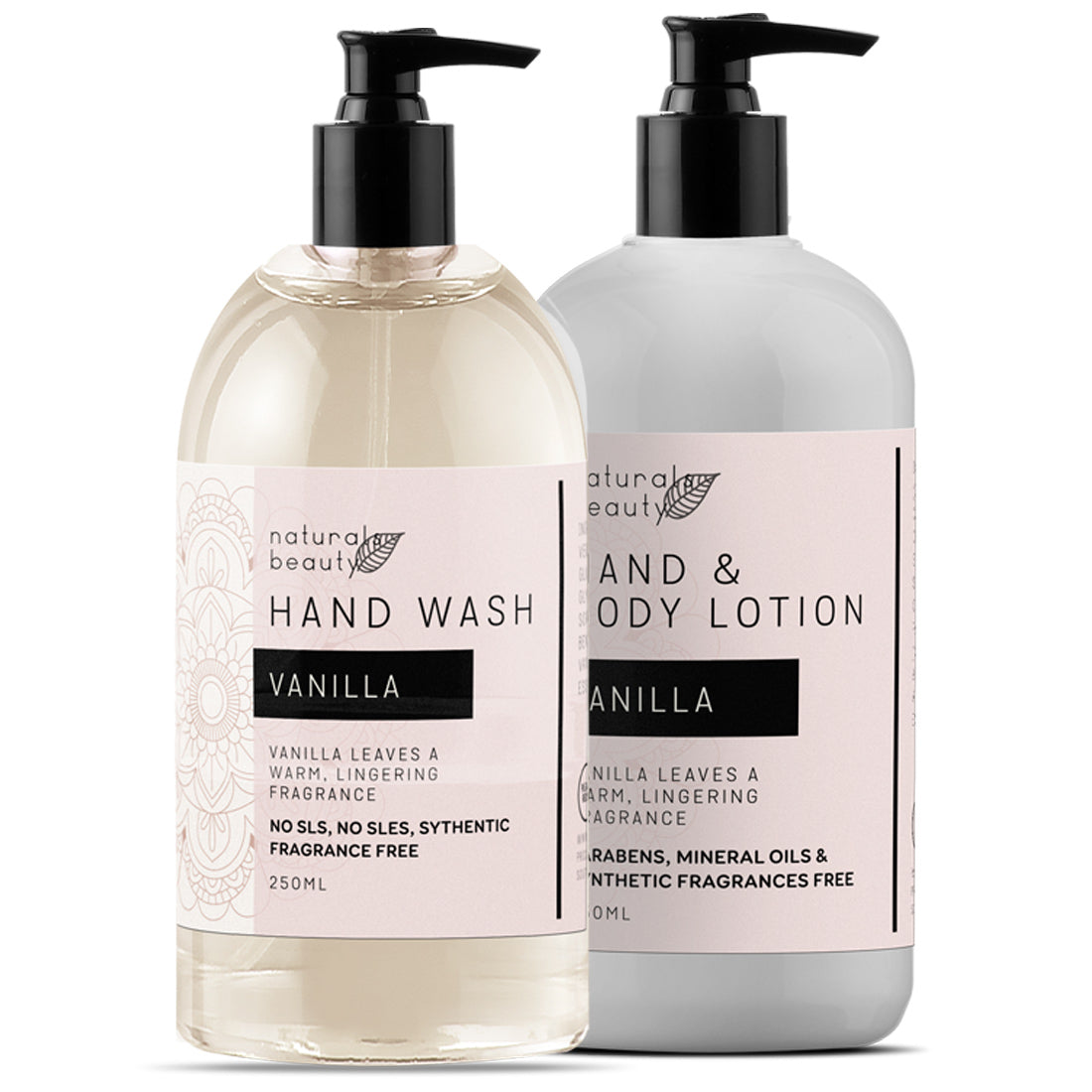 Vanilla Hand Wash & Lotion Set